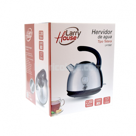 HEVIDOR AGUA INOXIDABLE 1.7 LITROS TIPO TETERA LARRYHOUSE