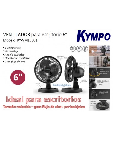 Ventilador de mesa 15 cm