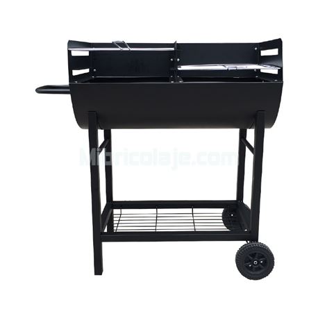 Barbacoa rectangular negra Larryhouse