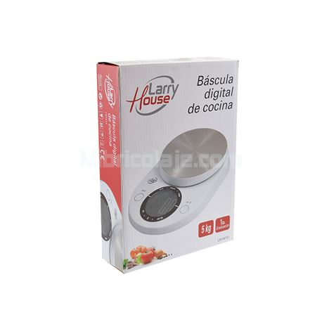 BASCULA DE COCINA DIGITAL 5 KGS LARRYHOUSE