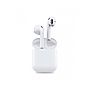 Auricular Bluetooth blanco llamada binaural v5 cargador magnético i12 itws 